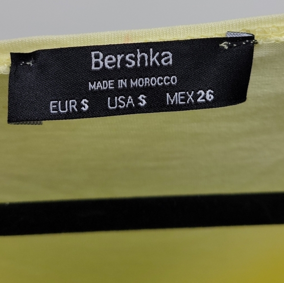 Bershka Pale Yellow Mini Dress with Cutout Size S - Picture 4 of 8